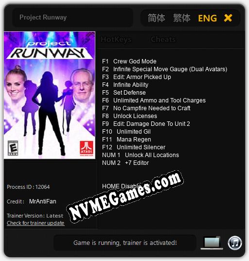 Project Runway: Trainer +14 [v1.9]