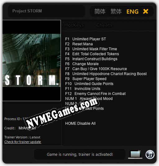 Project STORM: Cheats, Trainer +15 [MrAntiFan]