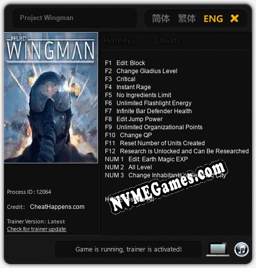 Treinador liberado para Project Wingman [v1.0.6]