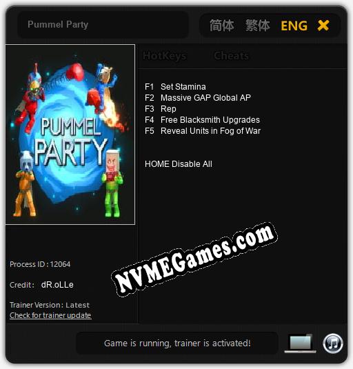 Pummel Party: Treinador (V1.0.9)