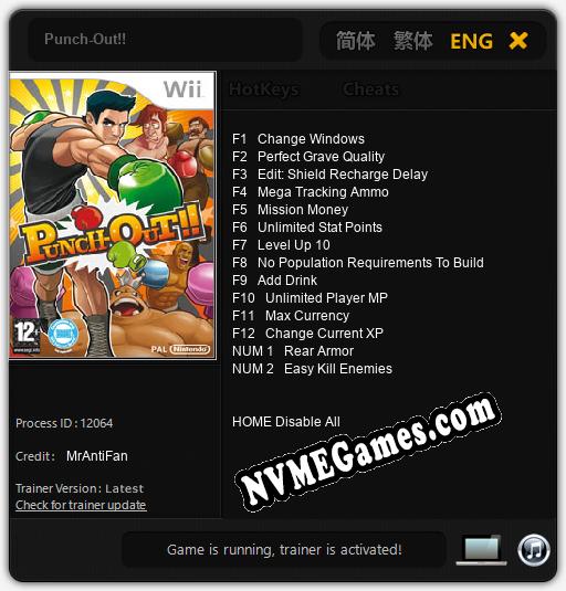 Treinador liberado para Punch-Out!! [v1.0.8]