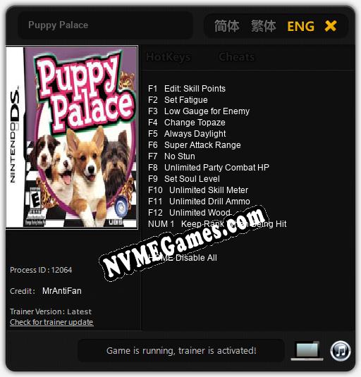 Puppy Palace: Trainer +13 [v1.4]