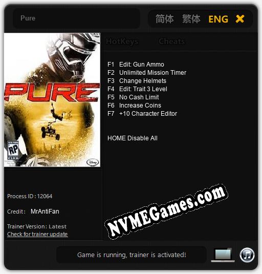 Pure: Cheats, Trainer +7 [MrAntiFan]