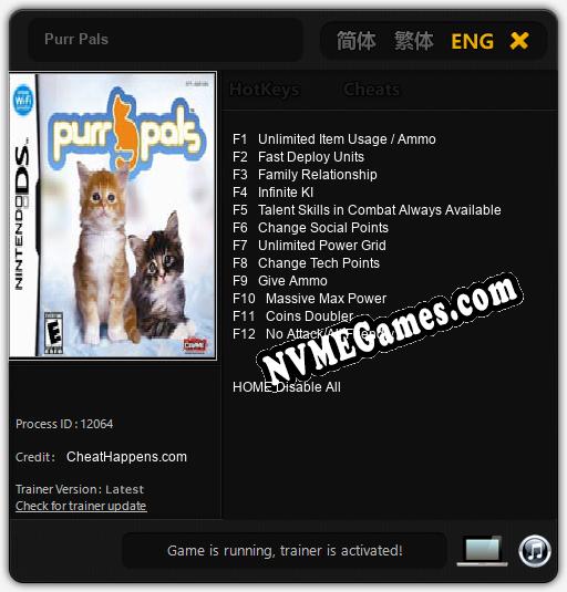 Treinador liberado para Purr Pals [v1.0.6]