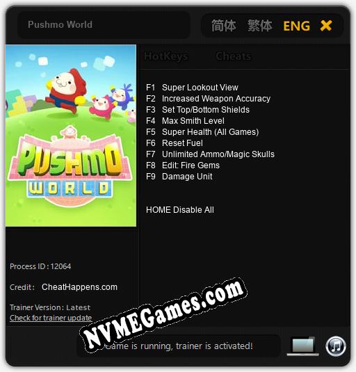 Pushmo World: Cheats, Trainer +9 [CheatHappens.com]