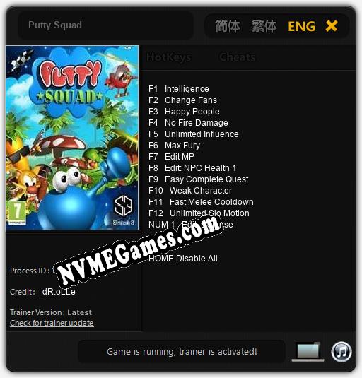 Putty Squad: Trainer +13 [v1.9]