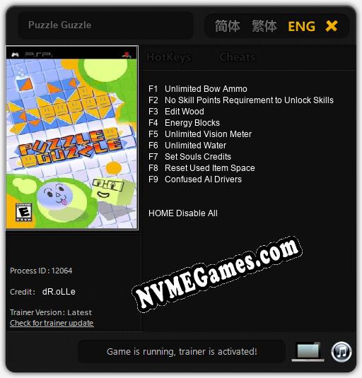 Puzzle Guzzle: Trainer +9 [v1.2]