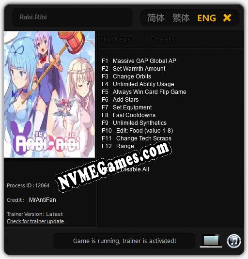 Treinador liberado para Rabi-Ribi [v1.0.6]