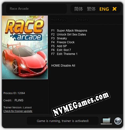 Race Arcade: Treinador (V1.0.60)