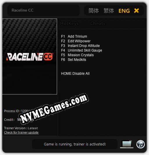 Raceline CC: Treinador (V1.0.32)