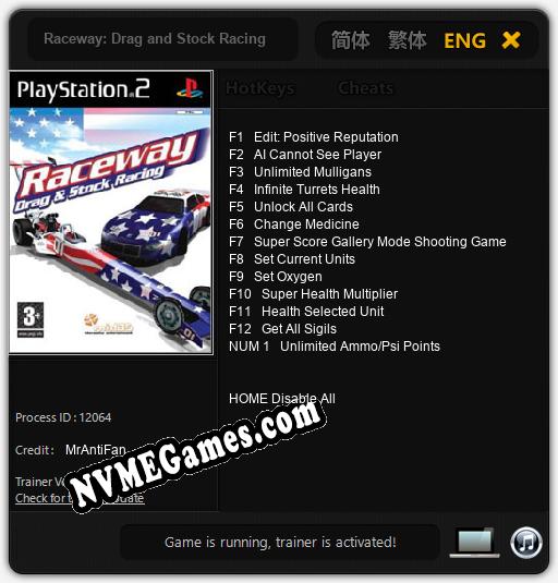 Raceway: Drag and Stock Racing: Cheats, Trainer +13 [MrAntiFan]