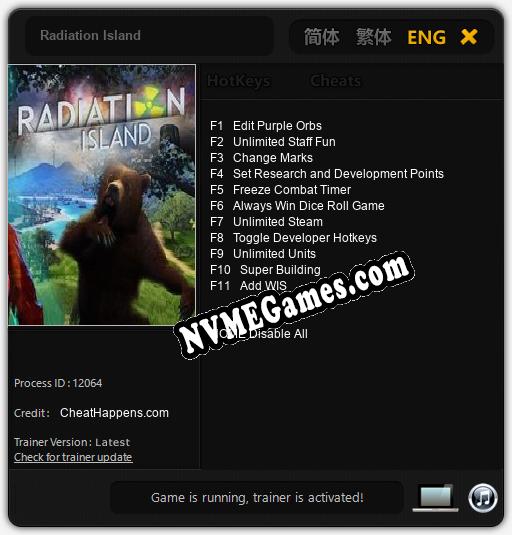 Radiation Island: Trainer +11 [v1.6]