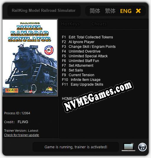 RailKing Model Railroad Simulator: Trainer +11 [v1.3]