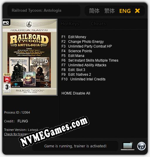 Railroad Tycoon: Antologia: Treinador (V1.0.93)