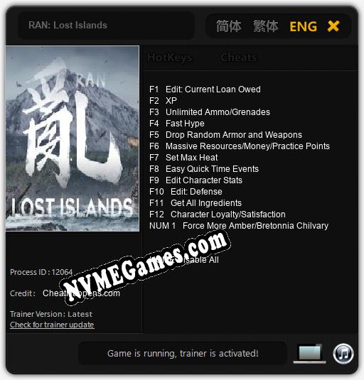 RAN: Lost Islands: Cheats, Trainer +13 [CheatHappens.com]