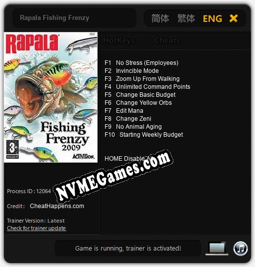 Rapala Fishing Frenzy: Cheats, Trainer +10 [CheatHappens.com]