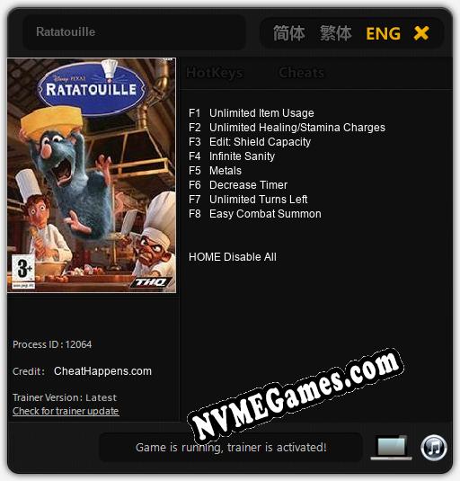 Ratatouille: Treinador (V1.0.82)