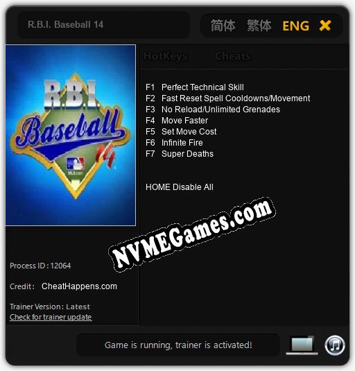 R.B.I. Baseball 14: Treinador (V1.0.96)