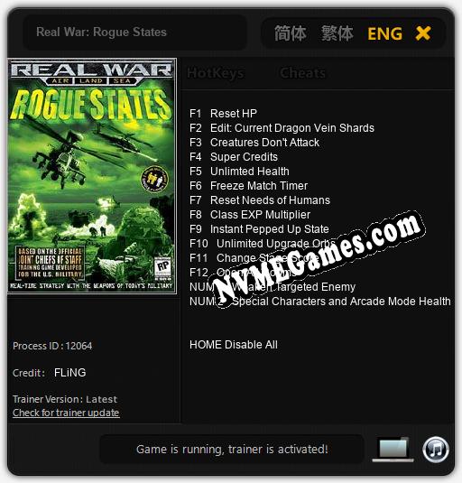 Real War: Rogue States: Cheats, Trainer +14 [FLiNG]