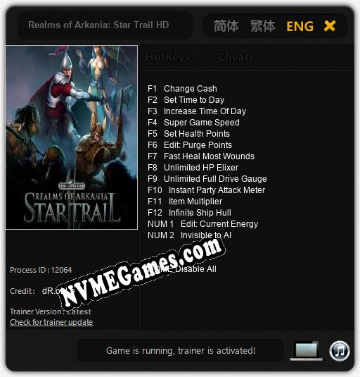 Realms of Arkania: Star Trail HD: Cheats, Trainer +14 [dR.oLLe]