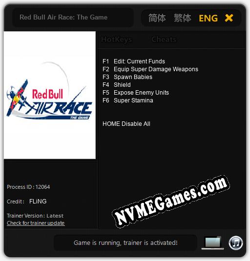 Red Bull Air Race: The Game: Trainer +6 [v1.7]