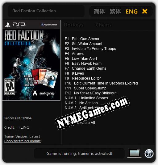 Treinador liberado para Red Faction Collection [v1.0.8]