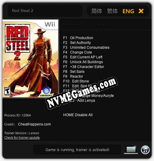 Red Steel 2: Cheats, Trainer +14 [CheatHappens.com]