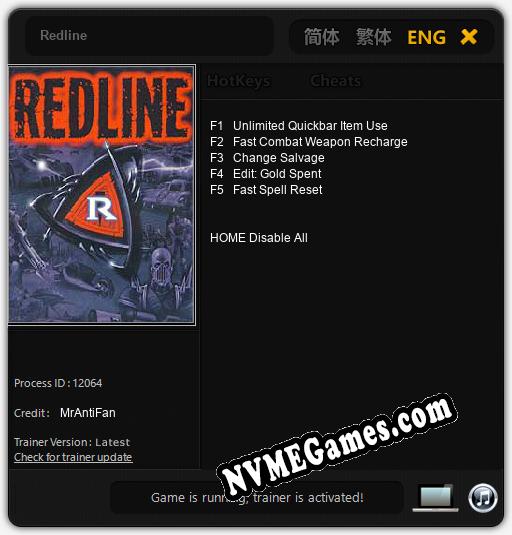 Redline: Treinador (V1.0.24)