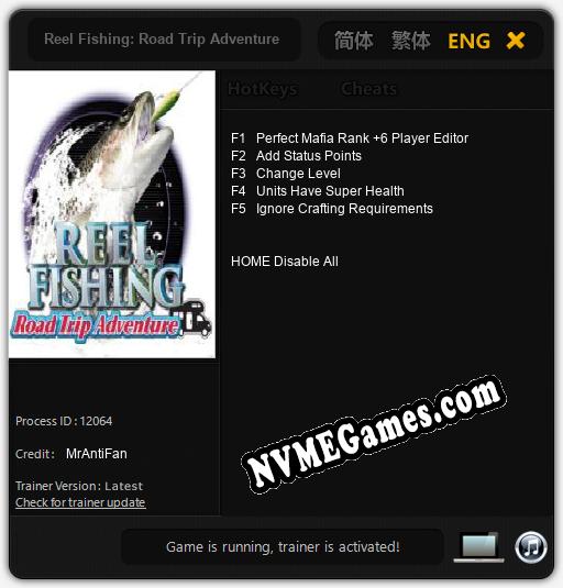 Treinador liberado para Reel Fishing: Road Trip Adventure [v1.0.1]