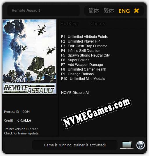 Remote Assault: Trainer +10 [v1.9]