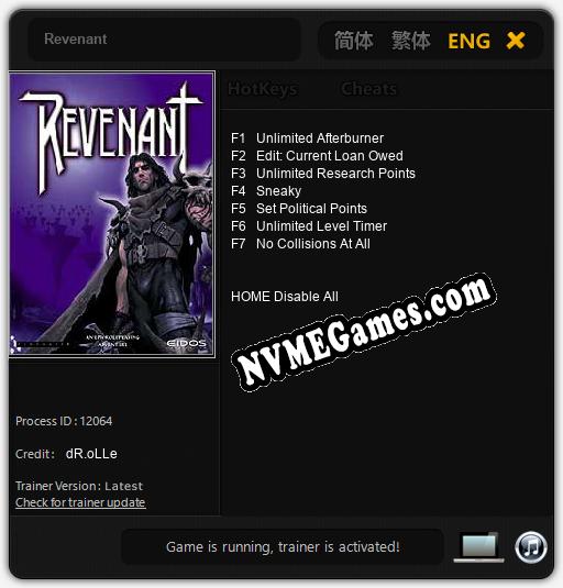 Revenant: Trainer +7 [v1.5]