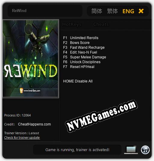 ReWind: Treinador (V1.0.96)