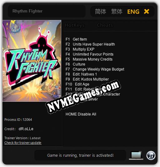 Rhythm Fighter: Cheats, Trainer +13 [dR.oLLe]