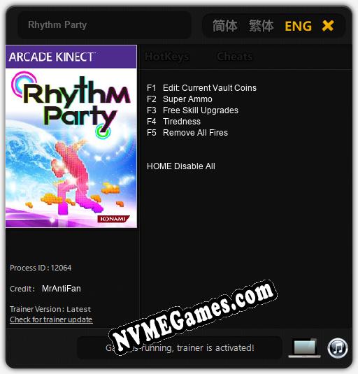 Rhythm Party: Trainer +5 [v1.2]