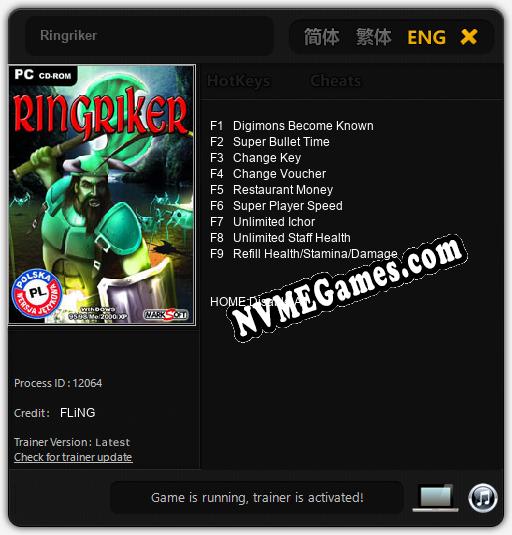 Ringriker: Trainer +9 [v1.7]