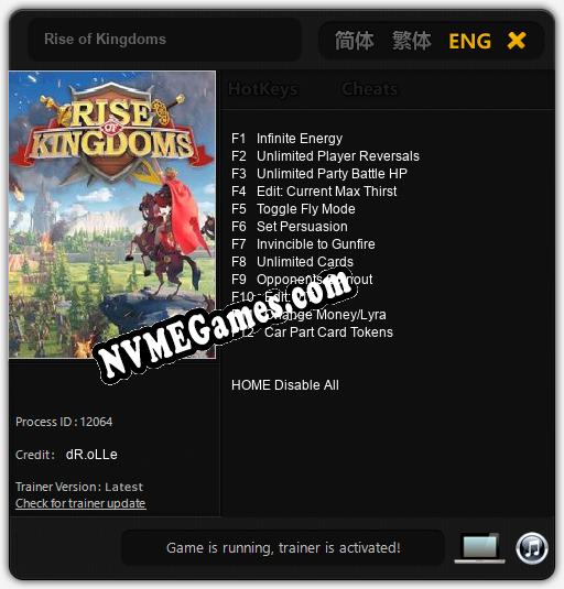 Rise of Kingdoms: Treinador (V1.0.56)