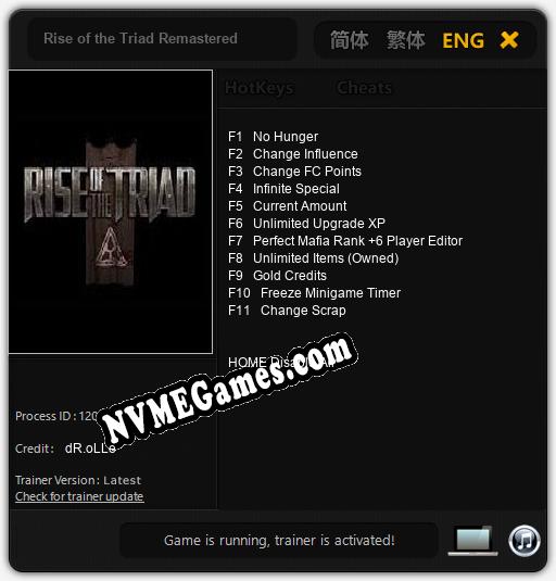 Rise of the Triad Remastered: Trainer +11 [v1.7]