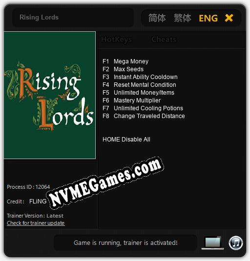 Rising Lords: Treinador (V1.0.52)