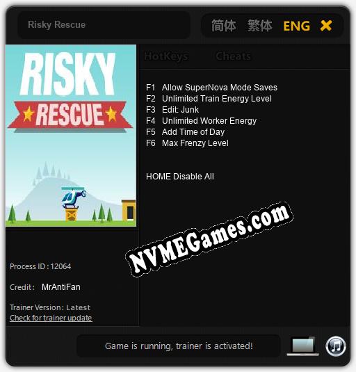 Risky Rescue: Trainer +6 [v1.6]