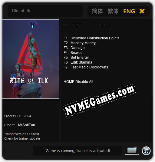 Rite of Ilk: Trainer +7 [v1.8]