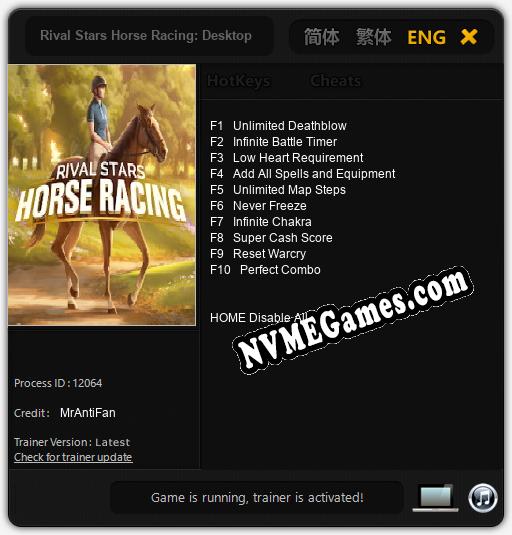 Rival Stars Horse Racing: Desktop Edition: Trainer +10 [v1.8]