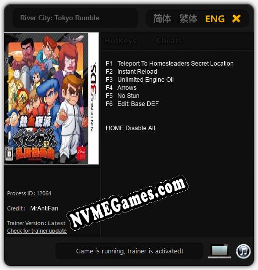 River City: Tokyo Rumble: Trainer +6 [v1.9]