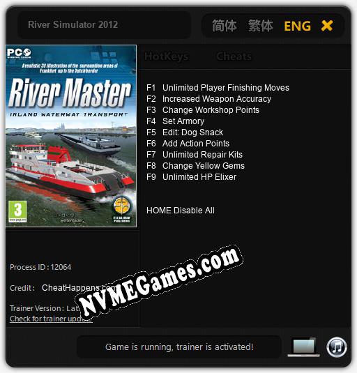 River Simulator 2012: Treinador (V1.0.20)