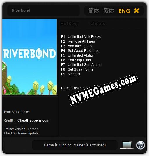 Riverbond: Cheats, Trainer +9 [CheatHappens.com]