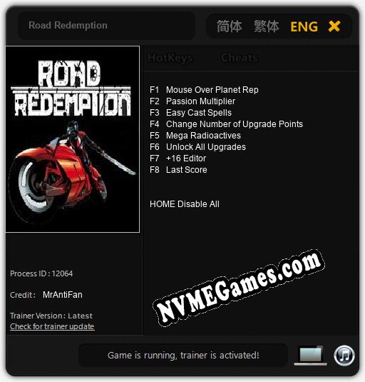 Road Redemption: Treinador (V1.0.59)