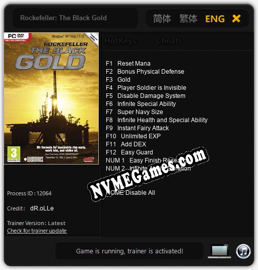 Rockefeller: The Black Gold: Cheats, Trainer +14 [dR.oLLe]