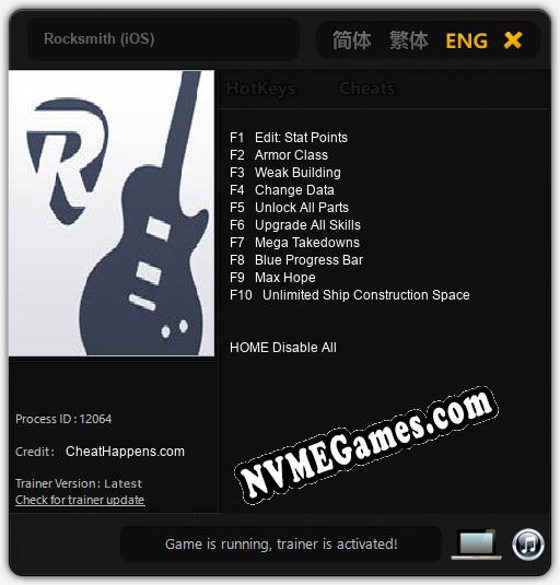 Rocksmith (iOS): Cheats, Trainer +10 [CheatHappens.com]