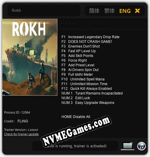 Rokh: Cheats, Trainer +15 [FLiNG]