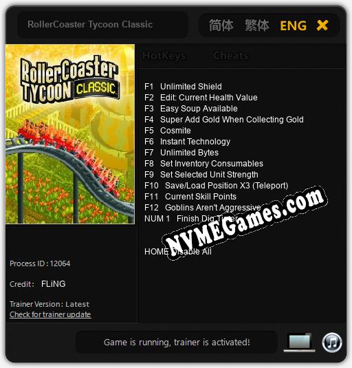 RollerCoaster Tycoon Classic: Cheats, Trainer +13 [FLiNG]