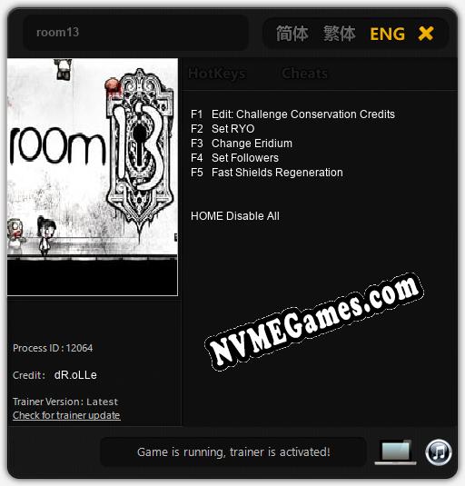 room13: Cheats, Trainer +5 [dR.oLLe]